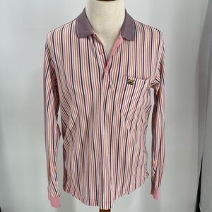 Wolsey Long Sleeve Knit Polo Shirt Size Large